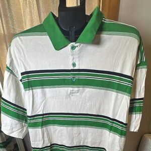 SoLo Short-Sleeve Striped Polo Shirt